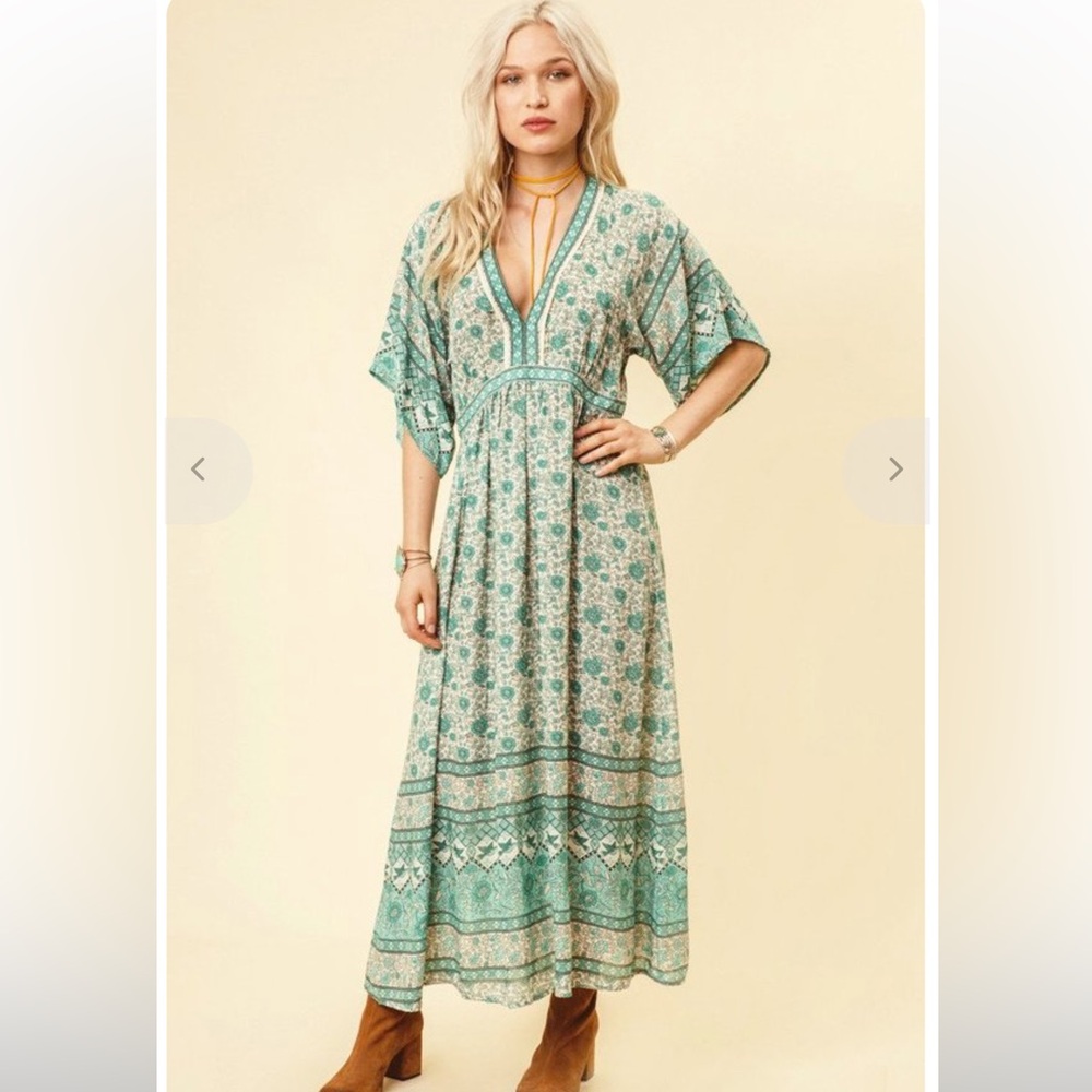 Spell and the Gypsy Collective Kombi Folk Dress Sage